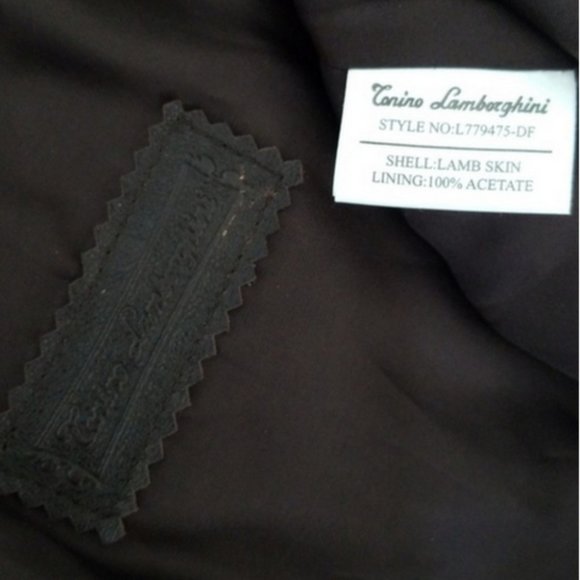 Tonino Lamborghini Leather Jacket NWOT! - Picture 7 of 8